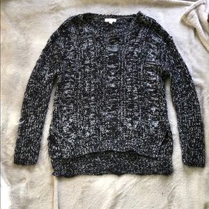 Black and white sweater